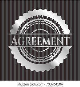 Agreement silver shiny emblem