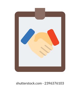 Agreement Vector Flat Icon For Personal And Commercial Use.
