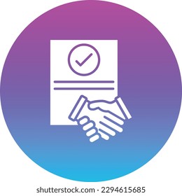 Agreement vector icon. Can be used for printing, mobile and web applications.