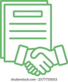 Agreement vector icon. Can be used for printing, mobile and web applications.