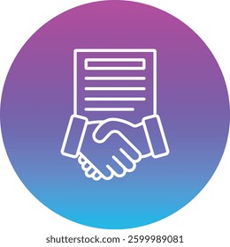 Agreement vector icon. Can be used for printing, mobile and web applications.