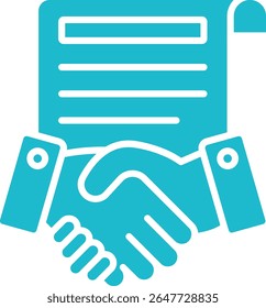 Agreement vector icon. Can be used for printing, mobile and web applications.