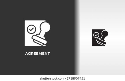 Vektor-, Symbol- oder Logo-Zeichen für Vereinbarung, einzelne Symbolabbildung
