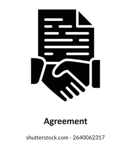 Agreement Vector Icon which can easily modify or edit
