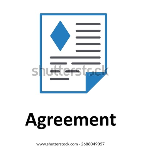 Agreement Vector icon which can easily modify or edit
