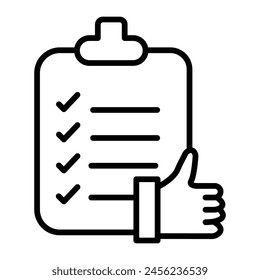 Agreement Vector Line Icon Design