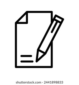 agreement vector line icon symbol