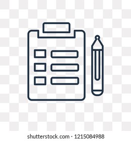 Agreement vector outline icon isolated on transparent background, high quality linear Agreement transparency concept can be used web and mobile