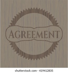 Agreement wooden emblem