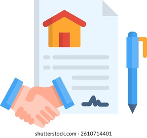 Agreements Icon Flat Vector Illustration