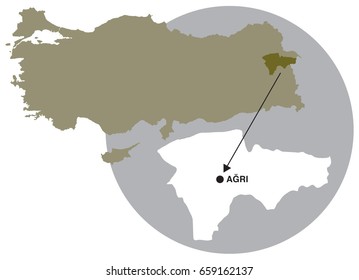 Agri. The cities of Turkey.