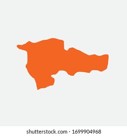 Ciudad de Agri en Turquía.Dibujo vectorial.