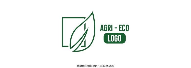 ilustración vectorial del logotipo de agri, mundo ecológico 