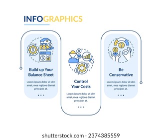 Plantilla infográfica de rectángulo de gestión de agronegocios. Agricultura. Visualización de datos con 3 pasos. Gráfico de información de línea de tiempo editable. Diseño de flujo de trabajo con iconos de línea. Multitud de tipos de letra Pro-Bold, con uso regular