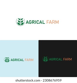 Agrical Farm Minimalist Modern Logo Design Template