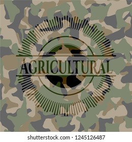 Agricultural camouflage emblem