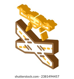 agricultural drone isometric icon vector. agricultural drone sign. isolated symbol illustration