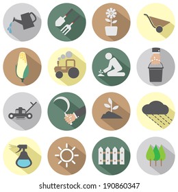 Agricultural Equipment Icons