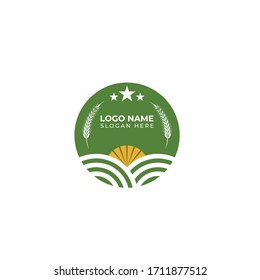agricultural farm vintage logo design