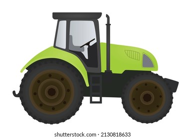 Agricultural Farmers Tractor Vector Illustration Stock Vector Royalty Free