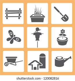 agricultural icon, farm icons set