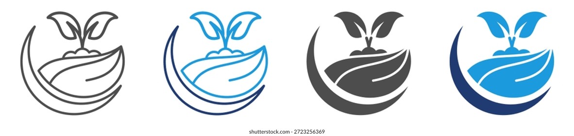 agricultural icon sheet multiple style