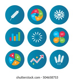Agricultural icons. Gluten free symbols.