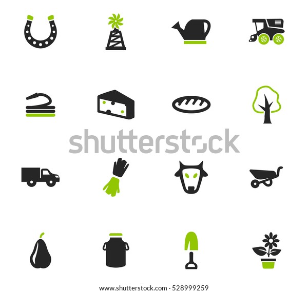 Agricultural\
icons set for web sites and user\
interface