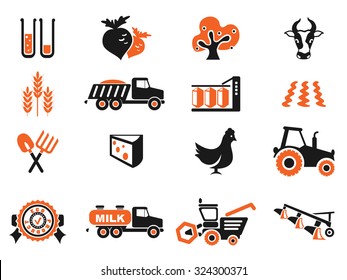 agricultural icons for web and user interface