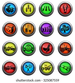 agricultural icons for web and user interface