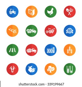 agricultural icons for web and user interface