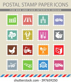 agricultural icons for web and user interface