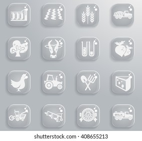 agricultural icons for web and user interface