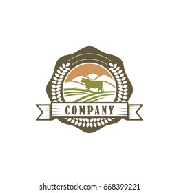 Agricultural logo  template Vector illustrations
