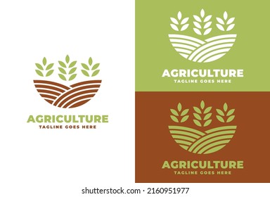 Inspiración en la plantilla de diseño de vectores de logotipo agrícola, diseño de concepto de logotipo agrícola