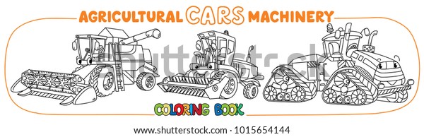 Agricultural machinery\
coloring book set