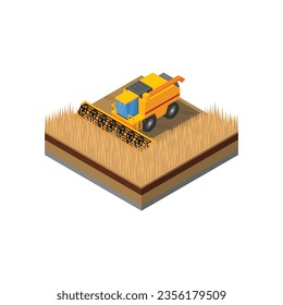 agricultural machines  isometric field design


