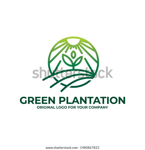 Agricultural Plantation Logo Design Can Be Stock Vector Royalty Free