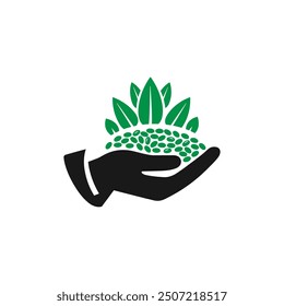 agricultural seeds logo template vector