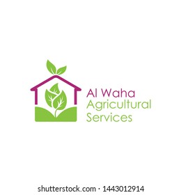 Agricultural services logo design template