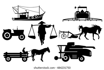 Agricultural silhouettes