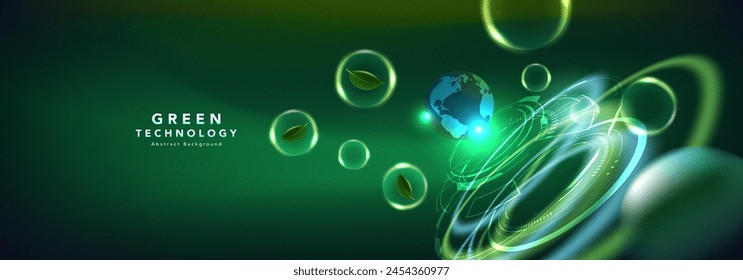 agricultural technology futuristic and innovation background. Young plants or growing seeds.Cultivation or farming with agricultural technology.Abstract technology background.Vector illustration.