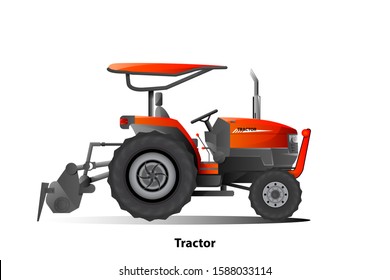 Agricultural tractors vector Is an object for graphic design