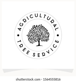 Agricultural Tree Logo Design Templates
