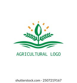 agricultural tree logo vector template