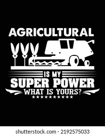 Agricultural Vector Custom T-Shirt Design