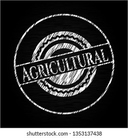 Agricultural written on a chalkboard