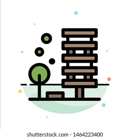 Agriculture, Architecture, Building, City, Environment Abstract Flat Color Icon Template. Vector Icon Template background