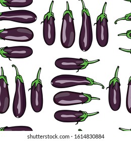 agriculture; artwork; aubergine; backdrop; background; collection; cooking; decoration; design; diet; drawing; eggplant; element; endless; fabric; farm; food; food industry; fresh; graphic; group; han