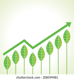 agriculture business growth graph concept vector